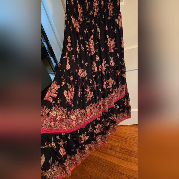 NWT | Angie | Women's Boho Smocked Floral Maxi Dress | Size: M - Picture 11 of 14